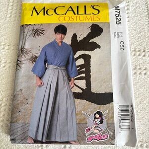 McCalls Cosplay by Yaya Han Pattern M7525 OSZ for Unisex Kimono Costume
